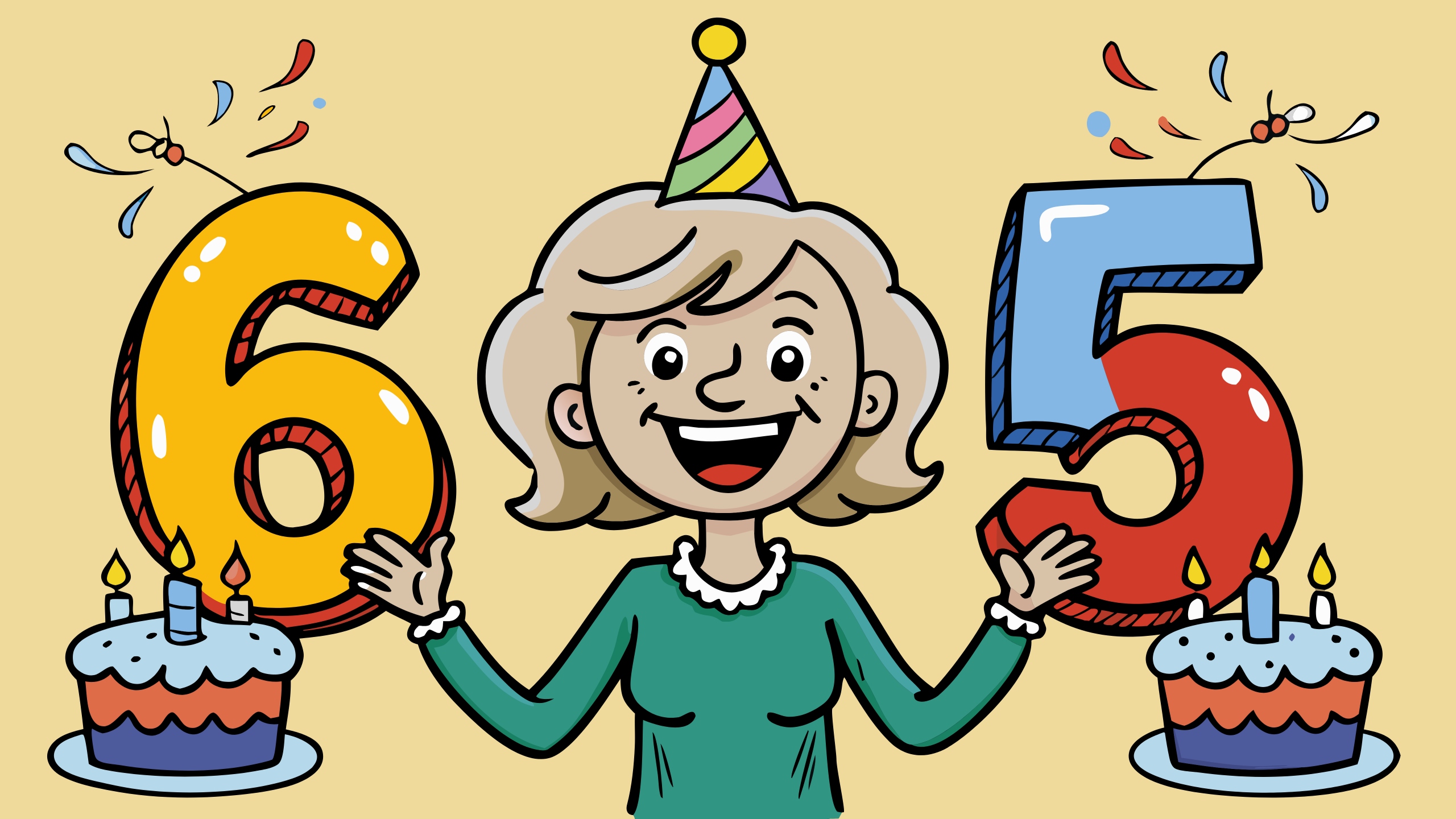 Поздравление с юбилеем 65 лет женщине